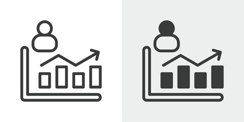 Success Icon Set in Outline and Mixed Style Vector Illustration