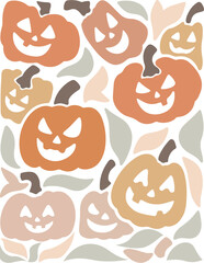 Halloween Autumn Scary Witch Ghost Pumpkin Clipart Spooky Season T Shirt Graphics