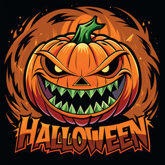 Vibrant stylized illustration of a grinning jackalope