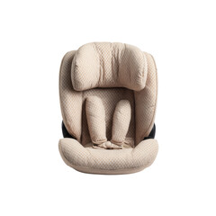 Beige Child Car Seat with Patterned Fabric - Top View