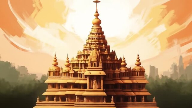 Hindu Narasimha temple located in the Visakhapatnam City suburb of Simhachalam in Andhra Pradesh, South India