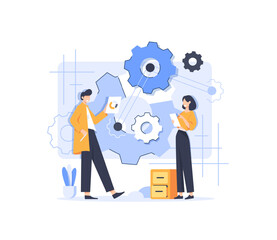 Business Acquisition Partnership,Concept Showing Two Business Partner Handshake As A Deal Symbol, Suitable for landing page