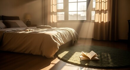 Bedroom Sunlight Morning Calm.