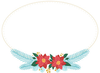 クリスマスリースのベクター素材イラスト