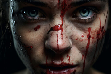 Generative AI technology picture with sensitive content people kidnapping hostage body trading