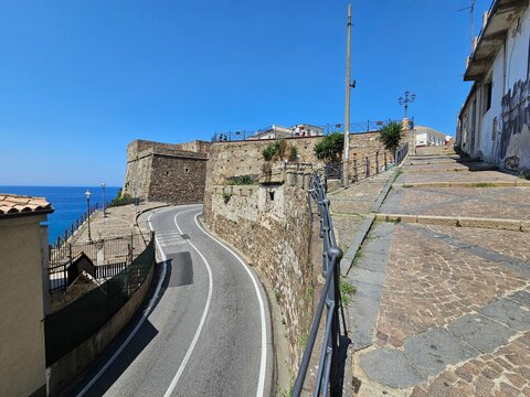 Pizzo Calabro Kalabrien Panorama Strand Altstadt