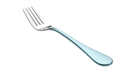 Isolated silver fork, a common flatware item for dining, eating, and general food service