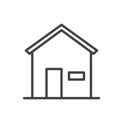 House thin line icon