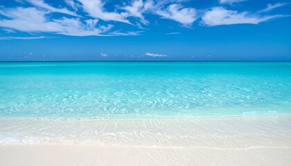 Obraz premium Tranquil beach scene under a vibrant sky