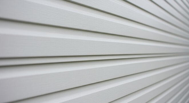 Horizontal White Vinyl Siding Pattern Offering a Clean Architectural Texture