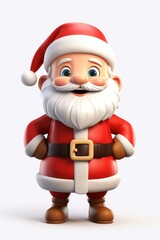 Obraz premium Santa claus christmas character winter.