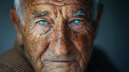 Senior Man Portrait - High-Resolution Close-Up in Natural Light