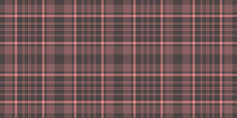 Iconic pattern fabric background, pastel vector texture textile. Rug plaid tartan seamless check in pastel and red colors.