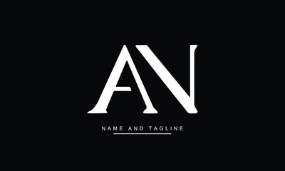 AN, NA, A, N  Abstract Letters Logo Monogram

