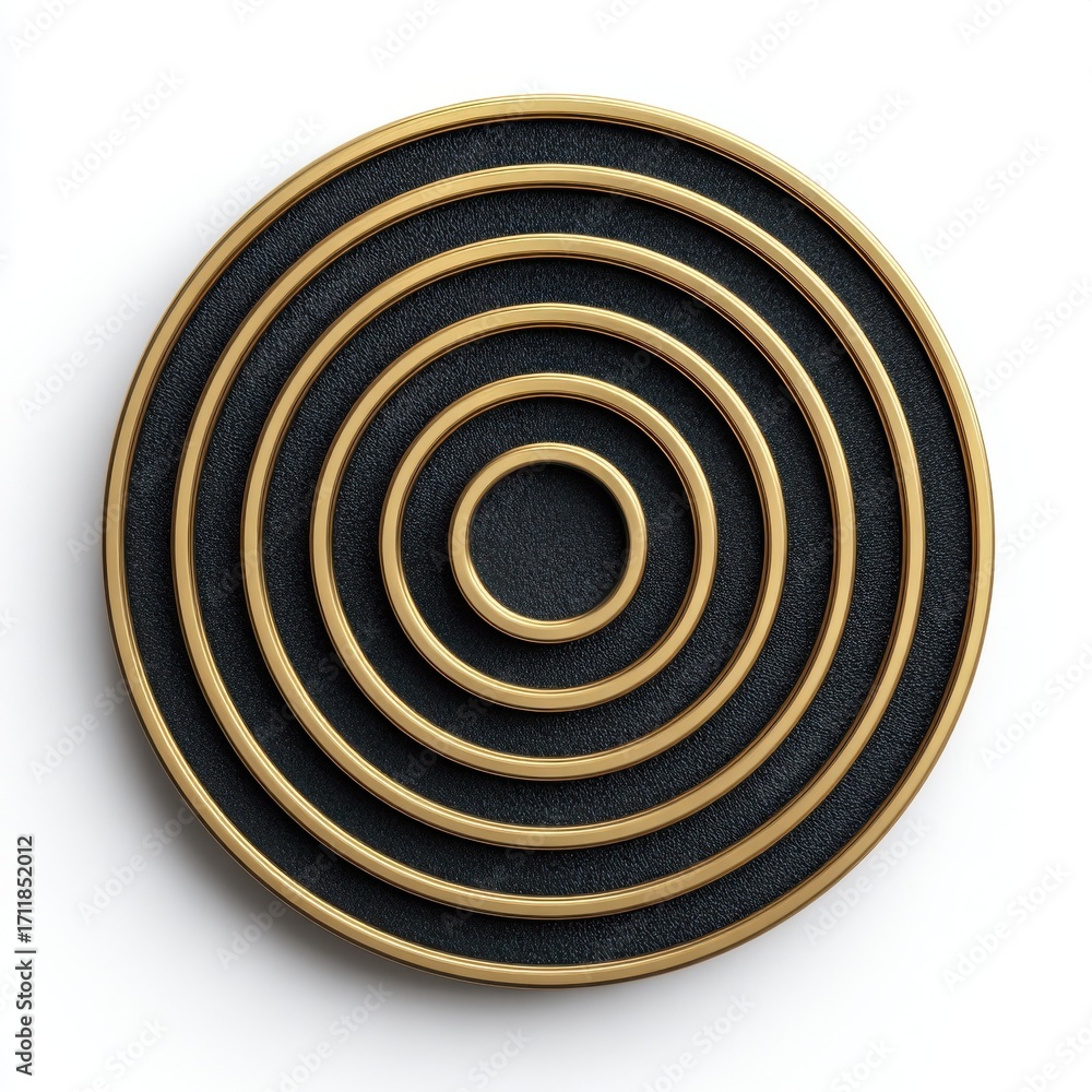 Poster abstract gold and black circular design element modern geometric pattern texture background