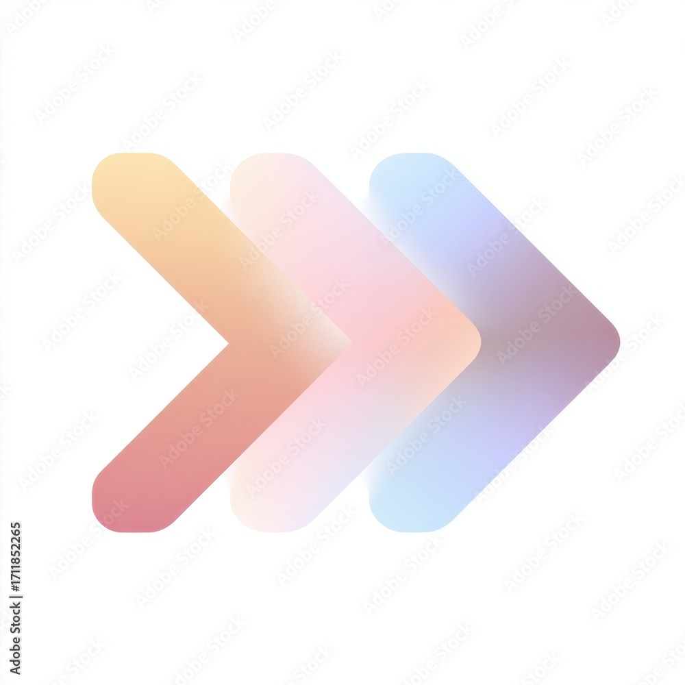 Poster abstract pastel arrows design gradient color scheme for modern backgrounds and website designs
