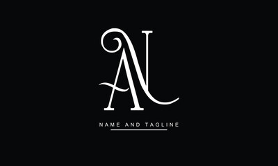 AN, NA, A, N  Abstract Letters Logo Monogram

