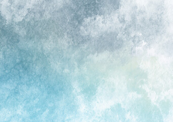 Obraz premium A soft blue and white watercolor abstract background with smooth gradient and artistic brushstrokes.