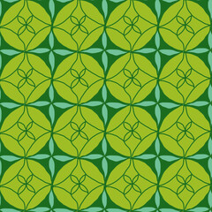 Fototapeta premium seamless pattern with green geometric shape