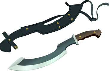 Naklejka premium Khopesh Egypt Sword