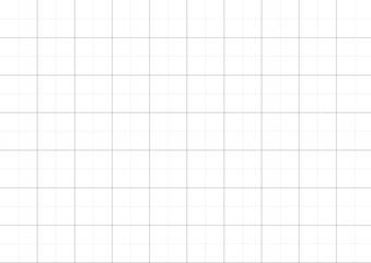 Empty white graph paper with a clear grid pattern. Blank ruled paper for technical drawings or plotting