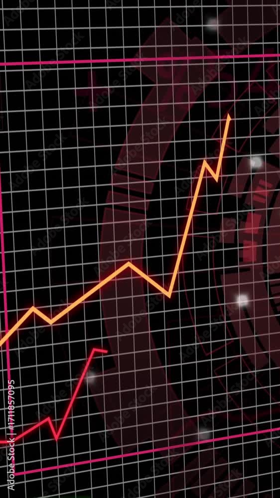 Poster animation of financial data processing over grid