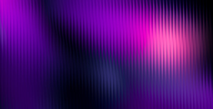 Fototapeta Abstract purple pink vertical lines fractal glass gradient background representing energy, technology, wallpaper for web, poster, fashion