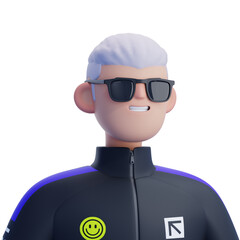 Man Avatar 3D Illustration