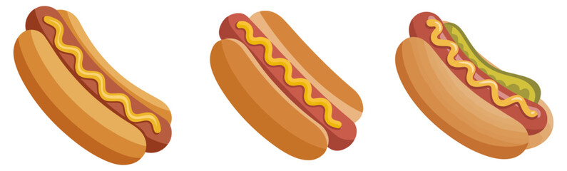 hot dog vector cartoon illustration