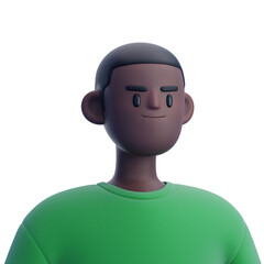 Man Avatar 3D Illustration