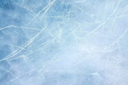 "Frosty Blue Ice Texture with Intricate Cracks for Winter Design Projects"