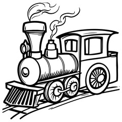 Cartoon Train Engine © Anditii Creative