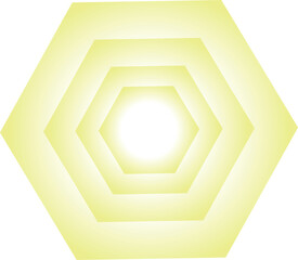 Glowing Hexagonal Tunnel with Light Burst.