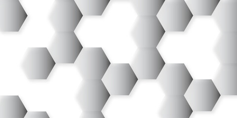 Abstract white 3d hexagon light creative digital concept vector surface tile and mosaic background . multicolor hexagon geometric honeycomb texture background. creative decorative element fabric .