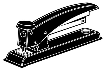 Black and White Stapler Illustration 1.