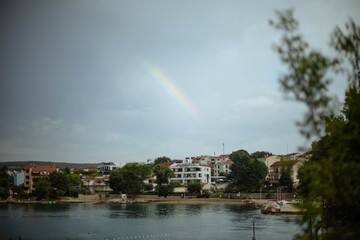 Tęcza nad miasteczkiem © Edyta