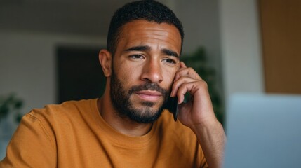 Man talking on phone