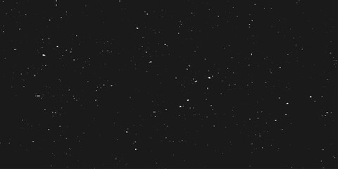 Night Starry Sky Seamless Patterns. Star Space Vector Backgrounds. Collection Abstract Black Textures with White Dots.