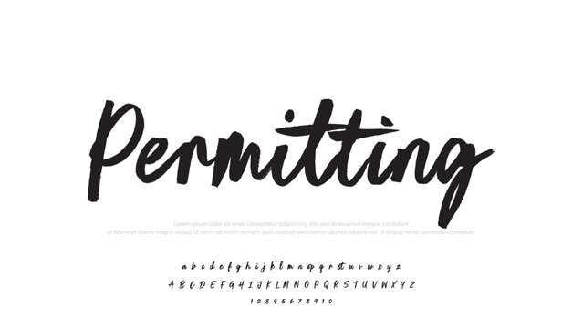 Hand drawn vector alphabet. Modern monoline signature script font. Elegant Signature Font. Best Alphabet Beautiful Calligraphy Signature Font