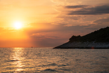 Sonnenuntergang vor Kap Kamenjak / Kroatien
