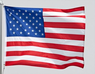 Obraz premium American flag waving in the wind (2)