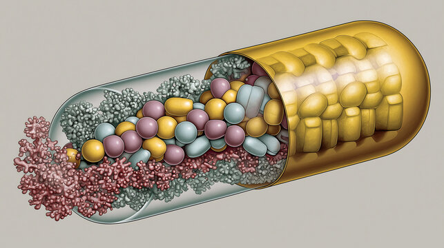Realistic diagram showing buprenorphine's effects on opioid receptors in the body