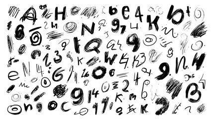 seamless background with numbers