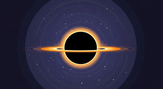 Black Hole in Space.