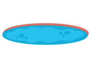 Pond Lake Clip Art Illustration