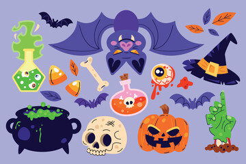 Playful Vector Halloween Elements Pack