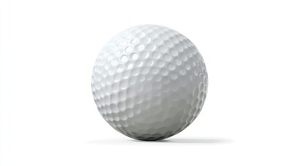 Golf ball in pristine detail, showcasing precision and elegance in sport