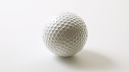 Golf ball in pristine detail, showcasing precision and elegance in sport