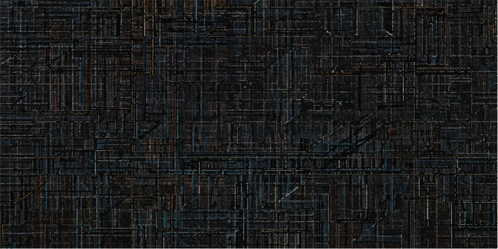 A textured blue binary code pattern on an aged, dark wooden surface