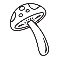 Autumn Mushroom Doodle